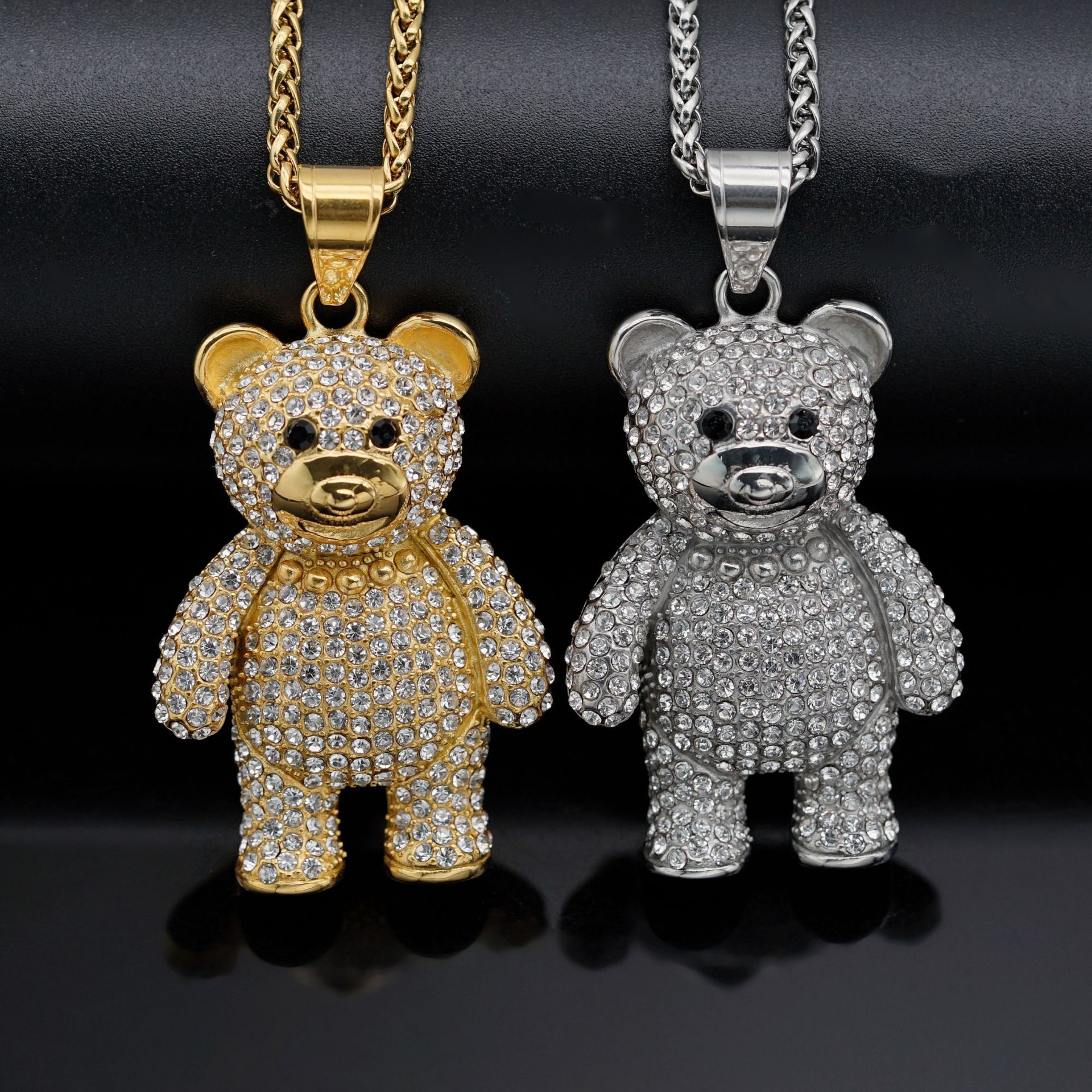 316 Stainless Steel Material 1 Piece 316 Stainless Steel Bear Pendant