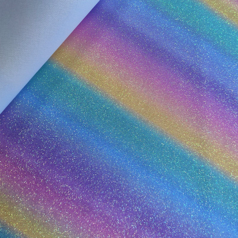 Радужная полоска градиент блеска порошок золотой шалот порошок трикотажная ткань глит блеск кожа