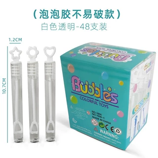 厂家定制 白色爱心吹不破迷你泡泡棒小号试管泡泡胶吹泡泡水玩具