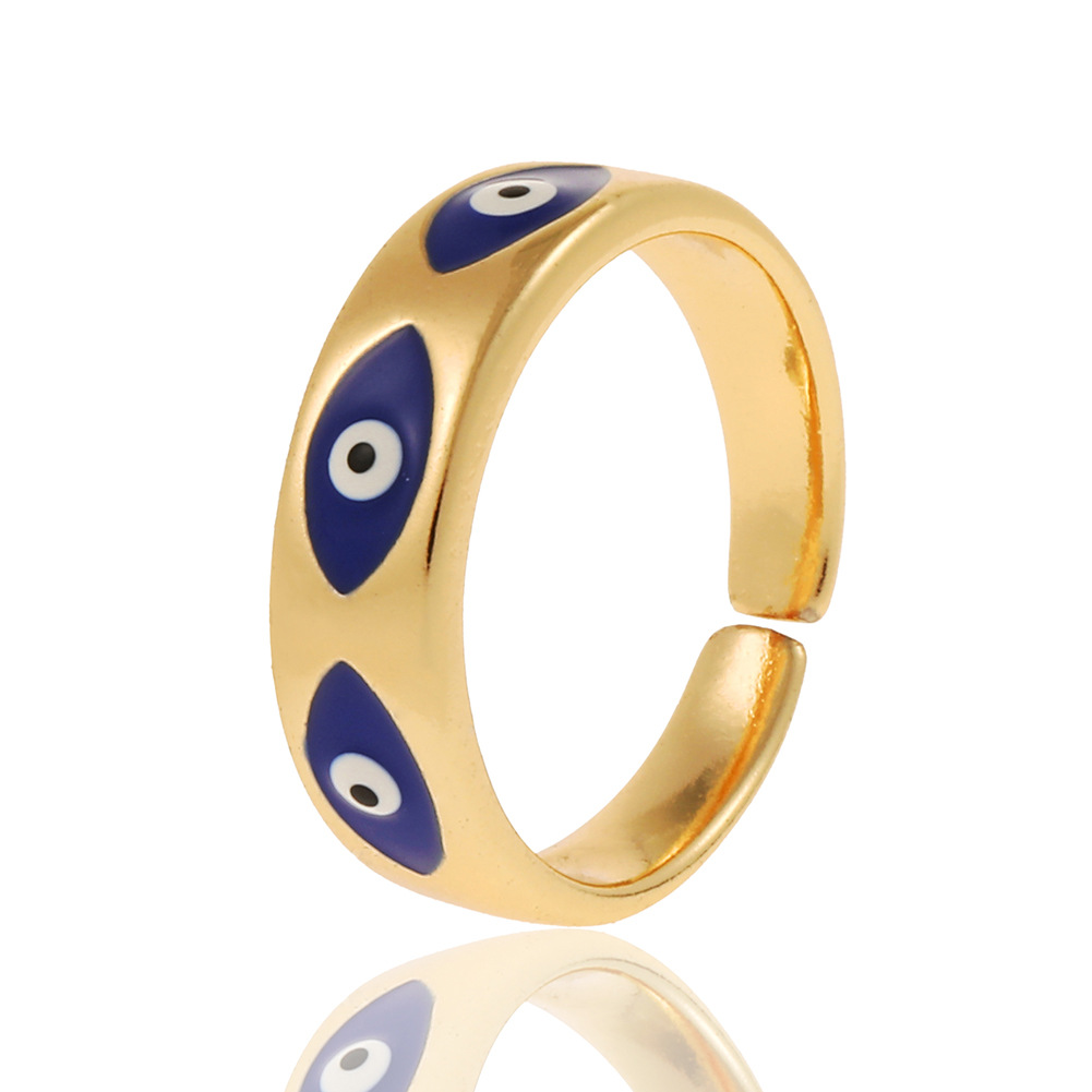 Fashion Devilu0027S Eye Copper Open Ring Copper Rings