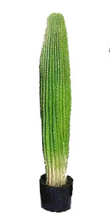 Simulación de cactus cactus en maceta gran planta tropical falsa columna de cactus escena interior decoración de ventana