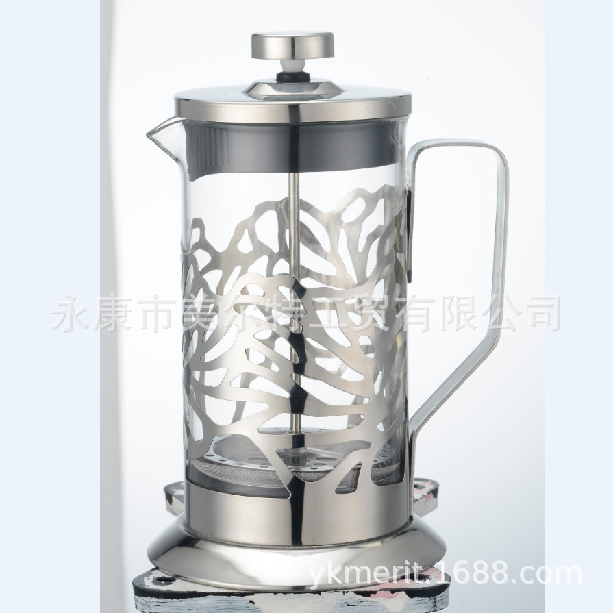 Cafetera Prensa Francesa de Vidrio de Borosilicato Alto para Hogar image 3