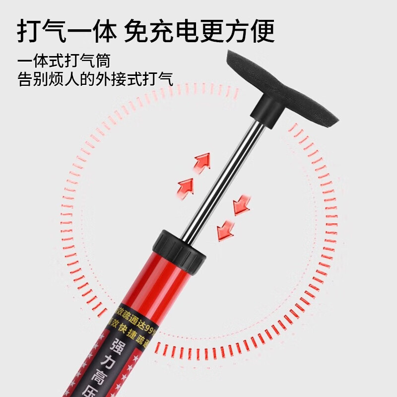 Dispositivo de dragado multifunción Juqi al por mayor, dispositivo de limpieza de cuero doméstico, tubería de inodoro, alcantarillado, artefacto de dragado de alta presión