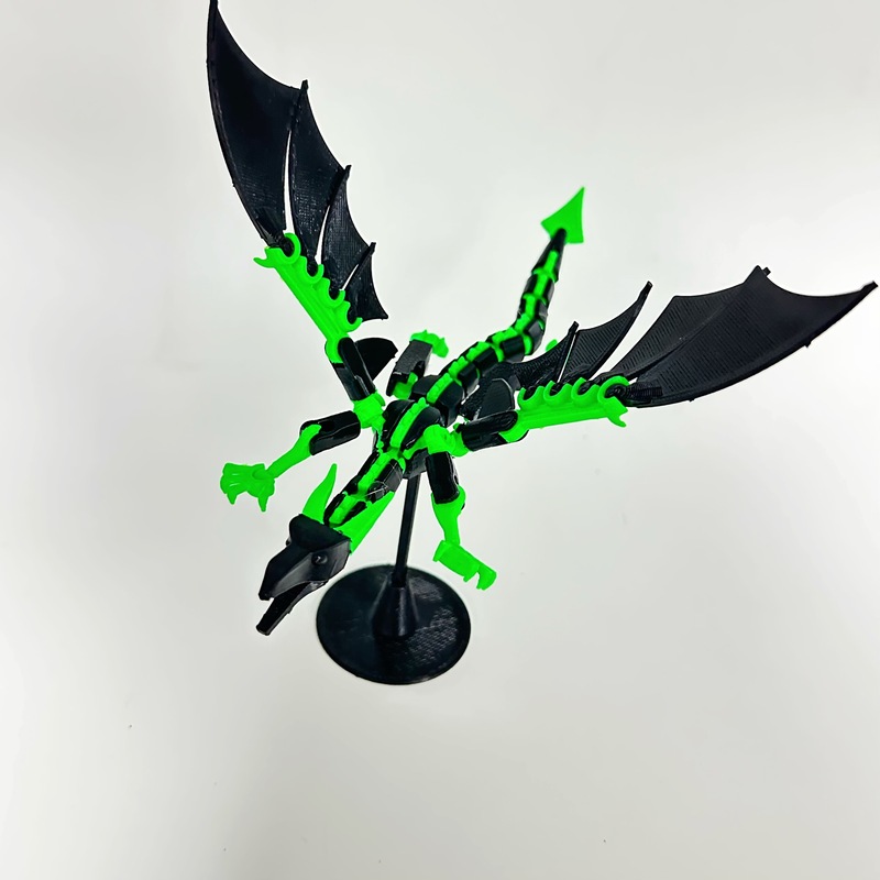 跨境爆款3D打印多关节可动飞龙玩偶益智拼装创意摆件DIY模型批发|undefined