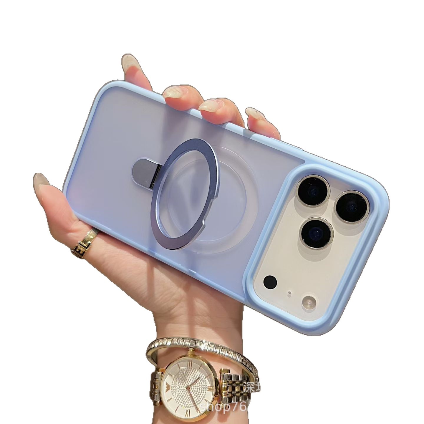 Funda con soporte pivotante para iPhone 18 Pro Max con adhesión magnética, película protectora para lente de Apple 17, cubierta protectora mate para 13.