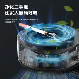 小型自吸家用负离子氧吧氧化净化器多功能智能除二手烟粉尘烟灰缸