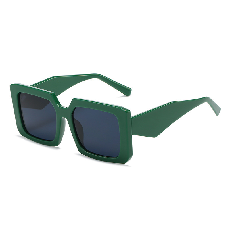 2022 Square Frame Sunglasses European and American Trendy Influencer Isn Personality Wide-Leg Glasses Fashion Sunshade Sunglasses for Women Trendy