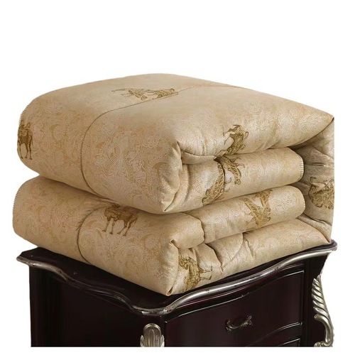 Camel Hair Blanket, Fleece Thickened Warm Winter Blanket for Single or Double Use, Spring and Autumn Seasonal Cover, Ideal as a Gift or in a Gift Box