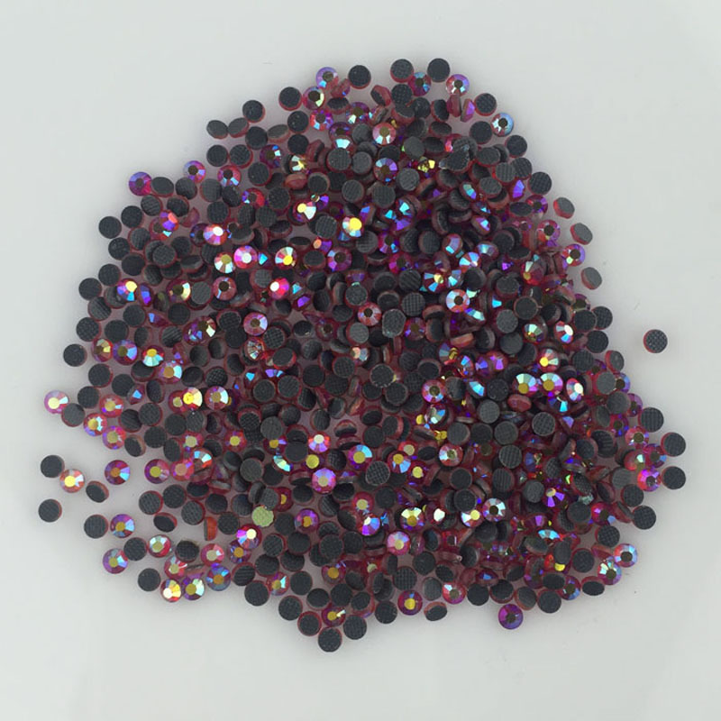 2.8MM中东平底钻 烫钻热熔胶底AB彩水晶玻璃鞋帽服饰DIY配件SS10