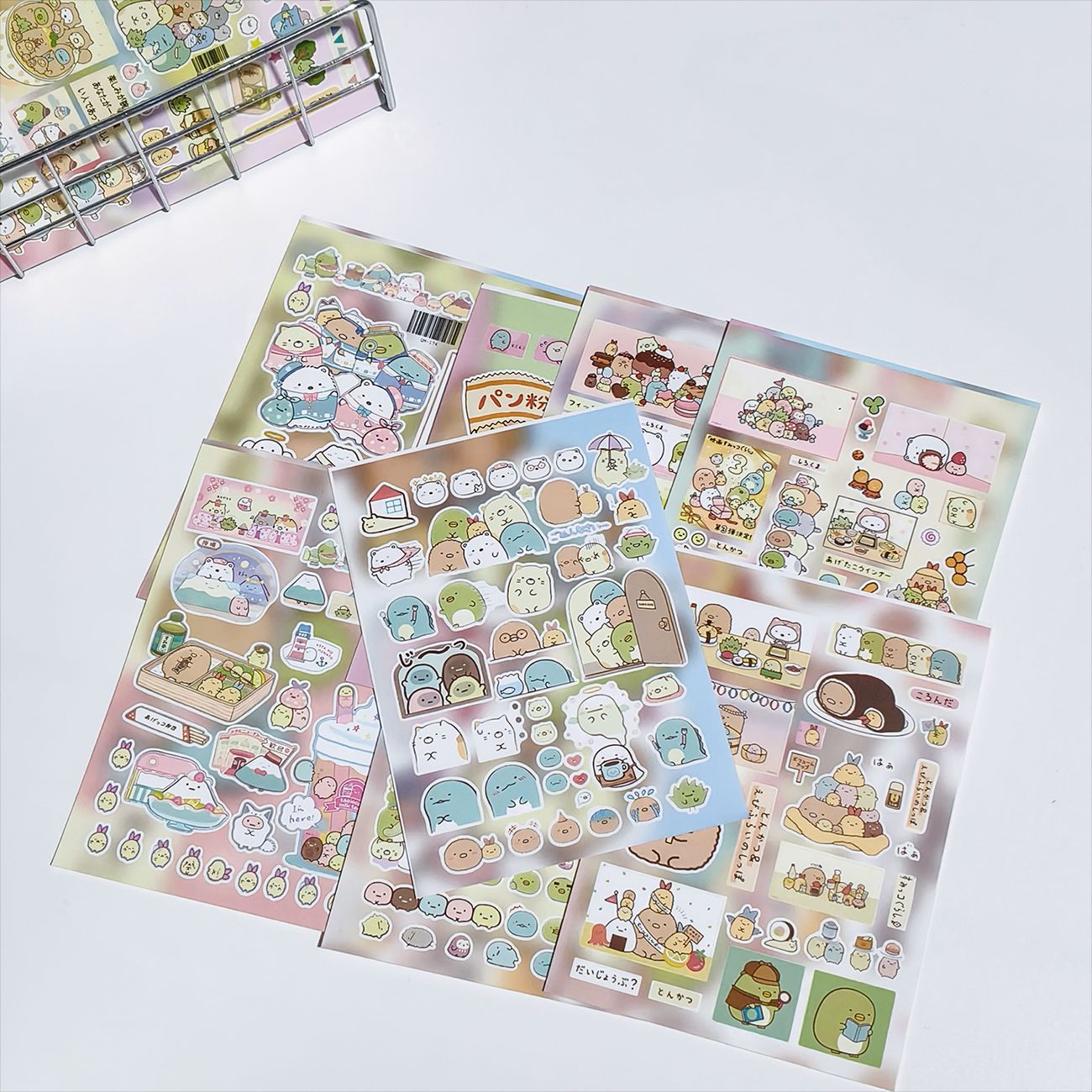 8 Corner Creature Die-Cut Stickers Popular Japanese Cartoon Cute Notebook Collage Material Waterproof Stickers