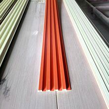 150实心格栅竹木纤维肤感隐形门搭配木饰面造型格栅墙板WPC格栅板