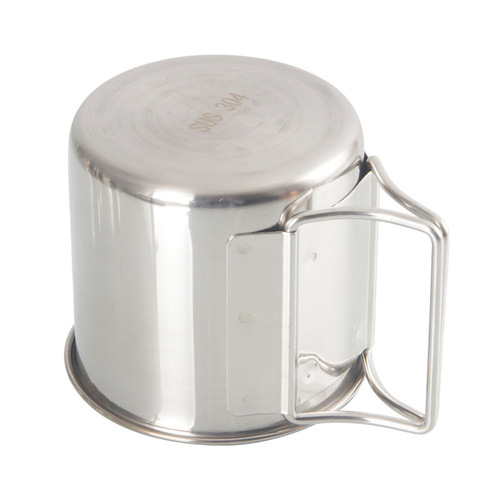 304 stainless steel water cup outdoor camping cup camping mouth cup portable folding handle cup mountaineering picnic