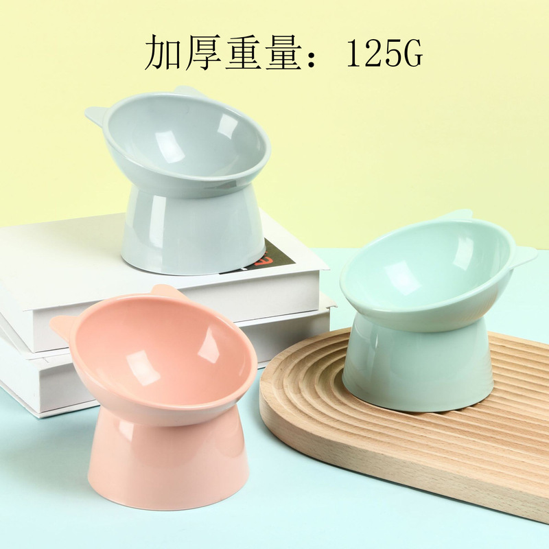 Pet bowl cat bowl bowl high foot oblique mouth tilt neck dog bowl cat bowl Nordic style in stock wholesale Pet bowl cat bowl bowl high foot oblique mouth tilt neck dog bowl cat bowl Nordic style in stock wholesale