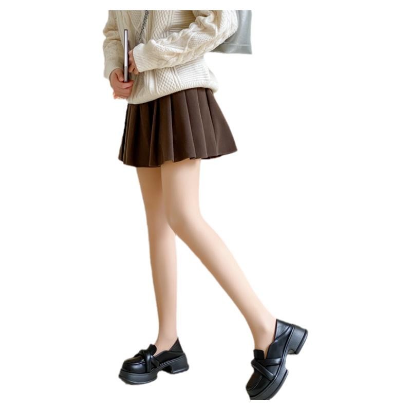 光脚神器二重取り外し可能なボタンタイプの女性秋冬靴下とベルベットの厚い裸感のストッキング|undefined