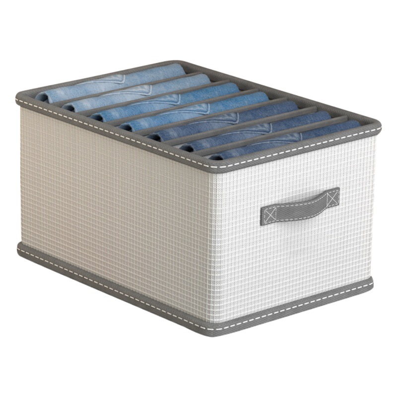 Gran capacidad ropa caja de almacenamiento hogar plegable pantalones almacenamiento artefacto armario ropa compartimiento caja de almacenamiento al por mayor