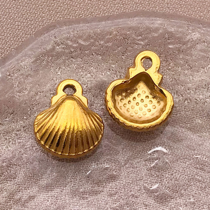 电镀金色不锈钢吊坠海洋系列海螺海星小挂件diy手链项链饰品配件|undefined