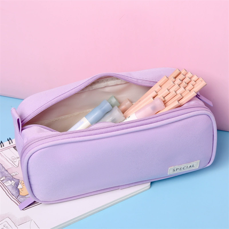 Двухслойная сумка для ручек большой вместимости