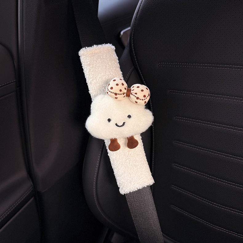New creative cloud car car seat belt shoulder pad cute decorative anti-wear clothes a couple of women