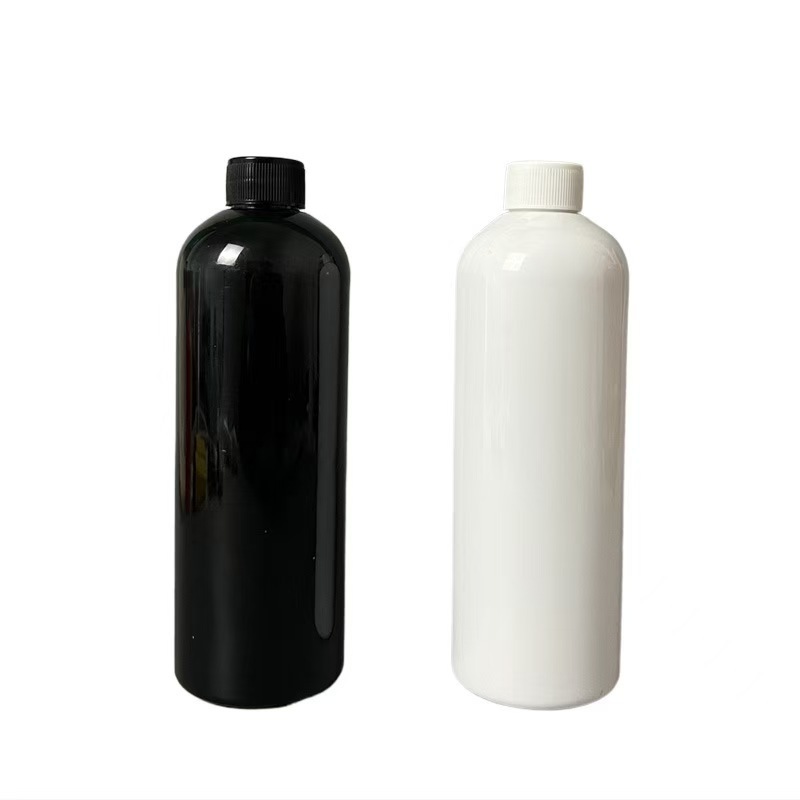 现货200~500ml400毫升白色 黑色pet密封液体瓶透明化妆品包装分装|undefined