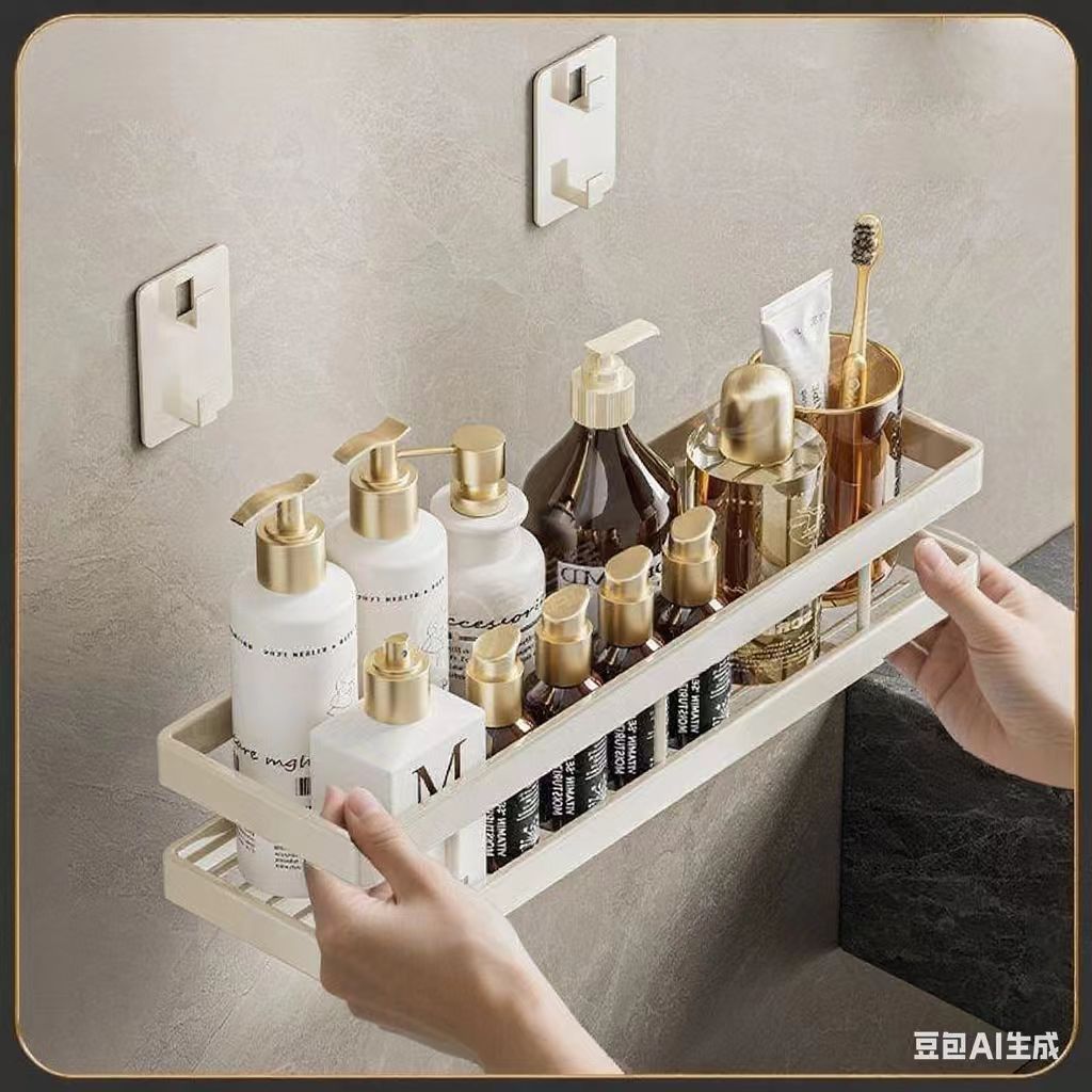 Bathroom Shelf Toilet Storage Rack Punch-Free Toilet Toilet Removable Washbasin Storage Rack Cross-Border