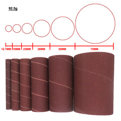 Foreign trade supply industrial grinding sandpaper ring set of 6, 120 mesh shaft sanding walnut jade brown corundum polishing sand ring