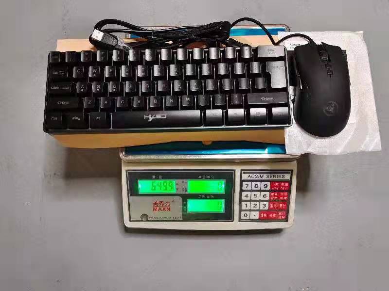 New 61keys luminous set, wired mouse, office gaming keyboard_voghion.com