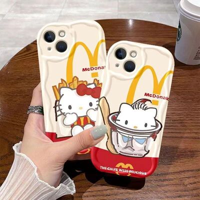 情侣英文M猫适合iPhone15/14ProMax手机壳13苹果12/11全包XS/XR/X