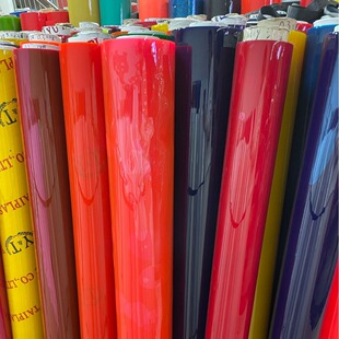 PVC Tinted Light Glue Environmentally Friendly Colorful Transparent Handbags Luggage Bag Material Blow Film PVC Material