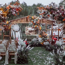 森系木质摆件系列复古拱门婚礼舞台背景布置商场橱窗装饰欧式屏风