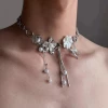 8#【Qiyun Pearl Flower Necklace】X3806