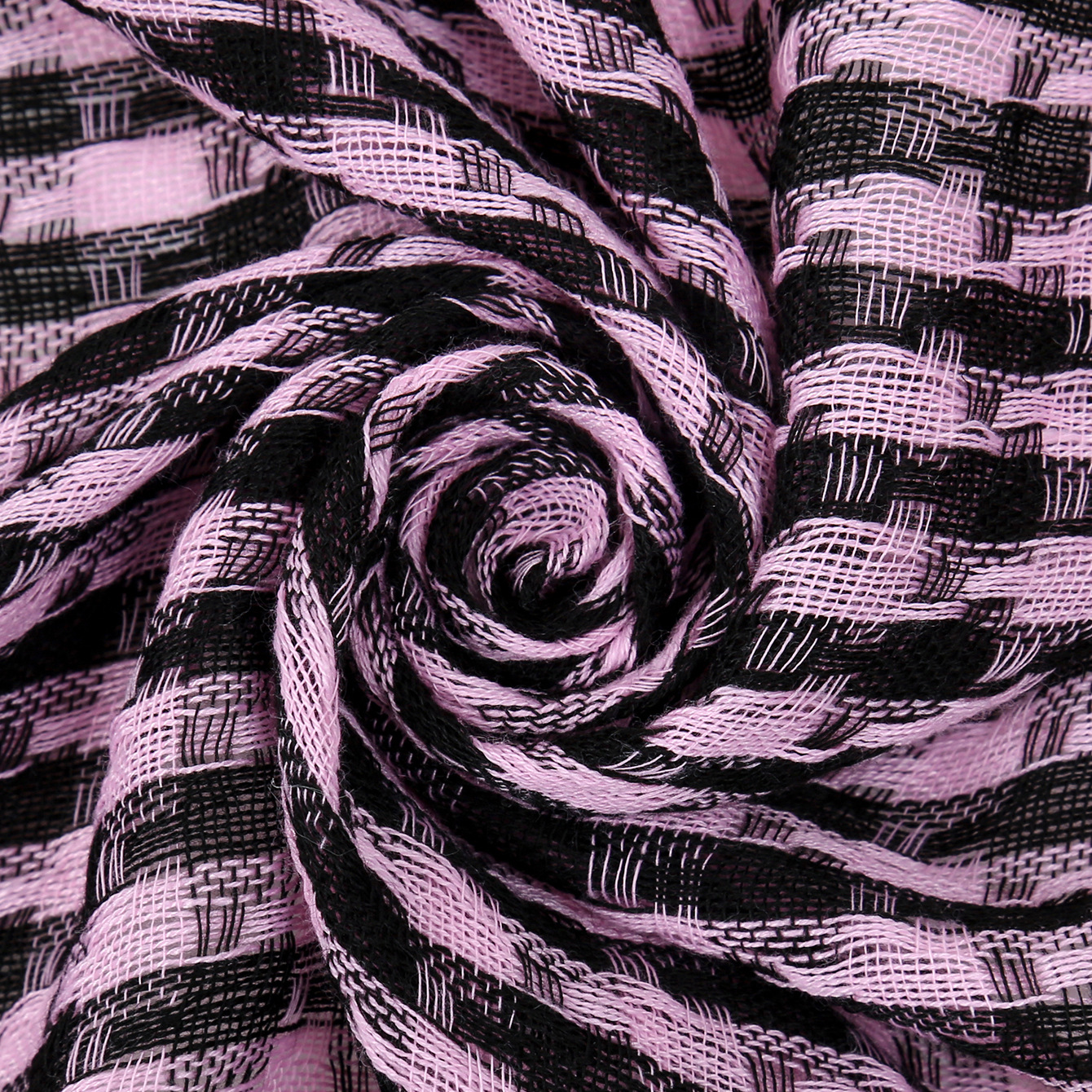 Lattice Pattern Unisex Classic Style Lattice Polyester Scarf Kerchief