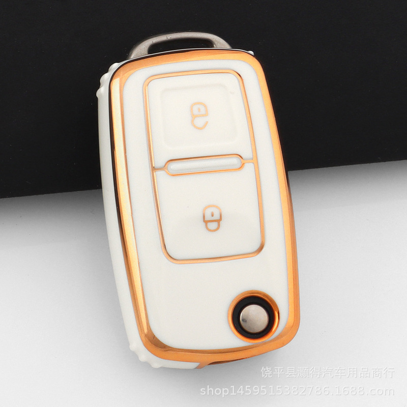 フォルクスワーゲン ゴルフ 8 8 キーカバー シュコダ キーカバー オクタビア PRO 特別な車のキーカバー シェル バックルに適しています。|undefined