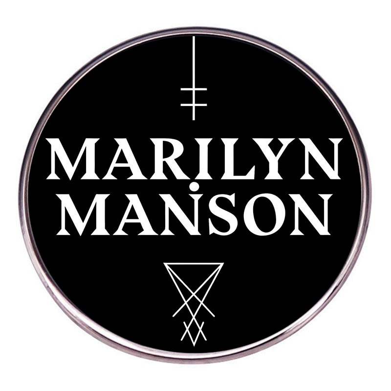 Брошь Marilyn Manson, значок рок-группы, металлический сплав