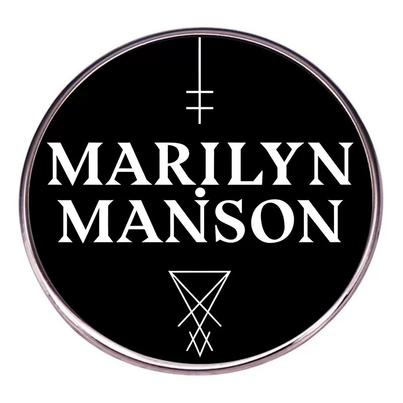Брошь Marilyn Manson, значок рок-группы, металлический сплав