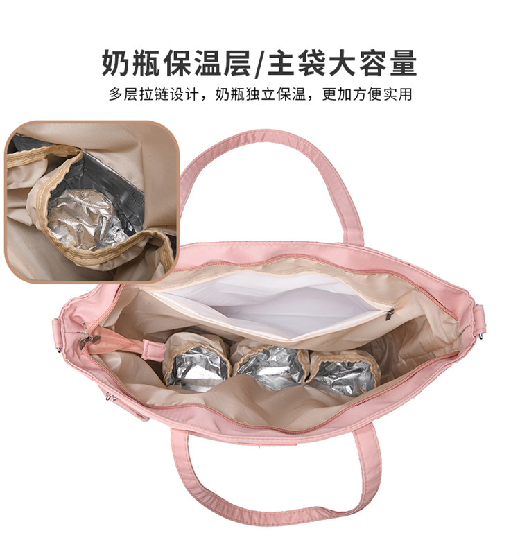 Spring 2025 New Mommy Bag, uniform size baby bottle bag, Spring 2025 single-shoulder bag, travel bag, colorful combination undefined