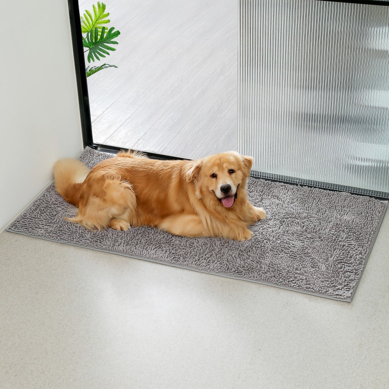 Floor Mat Dog Door Mat for Mud Claw Moisture Absorption and Dirt Absorbent Not Slippery Wash Mat Quick Dry Dog Mud Mat