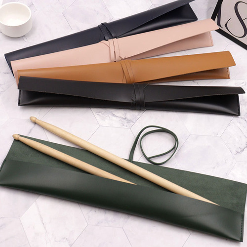Six-Color Leather Drum Stick Case Drum Kit Stick Holder Drum Stick Storage Bag