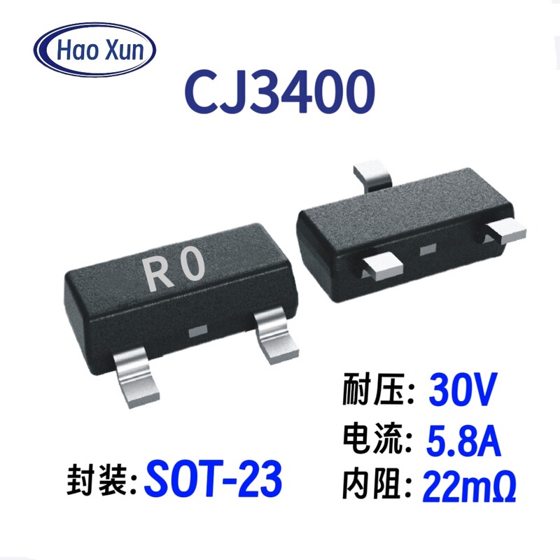 Original Factory Supply N-Channel 30V5.8A Field Effect Tube Mos Tube Package Sot23 Patch 22 Milliohm Cj3400 Original Factory Supply N-Channel 30V5.8A Field Effect Tube Mos Tube Package Sot23 Patch 22 Milliohm Cj3400