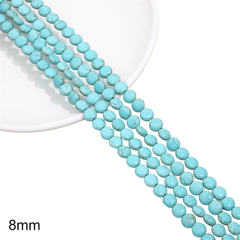 Round beads, 55 pieces