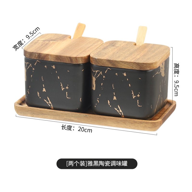 Cerámica de lujo ligera condimento nórdico conjunto de botellas de condimento domésticas al por mayor