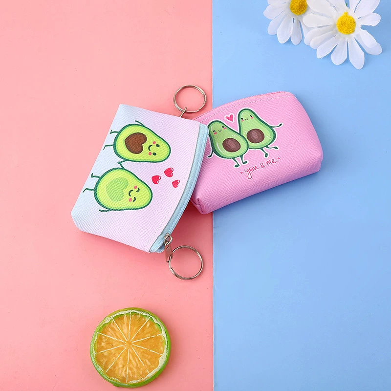 Карикатурный творческий кошелек, детское фруктовое масло, сумка для ключей, монеты, маленькая подвеска, оптом