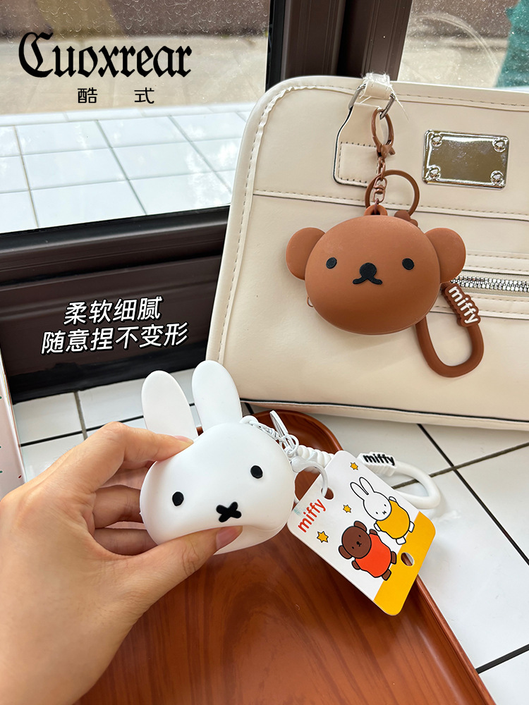 Auténtica licencia Mifiqinqin bolso de cambio lindo mini auriculares bolso colgante bolso de monedas Boris