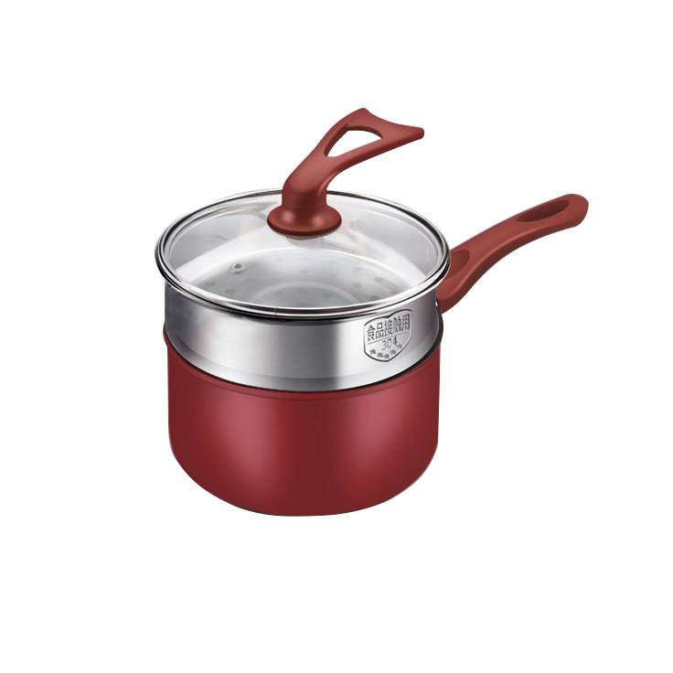 Dormitorio olla de fideos instantáneos para una persona, olla antiadherente de piedra médica, olla de suplemento alimenticio para bebés, olla de leche caliente, olla de fideos multifunción para el hogar