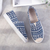 Low slip-ons for leisure, cloth footwear for mother, white shoes, soft sole, wholesale