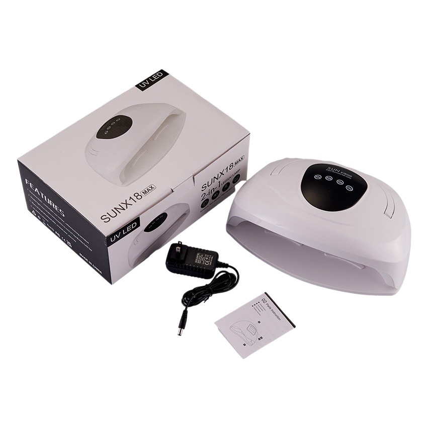 Nuevo producto Lámpara de uñas de luz roja Máquina de fototerapia Gel de esmalte de uñas Lámpara para hornear de uñas Lámpara de uñas inteligente para ambas manos Lámpara de fototerapia transfronteriza