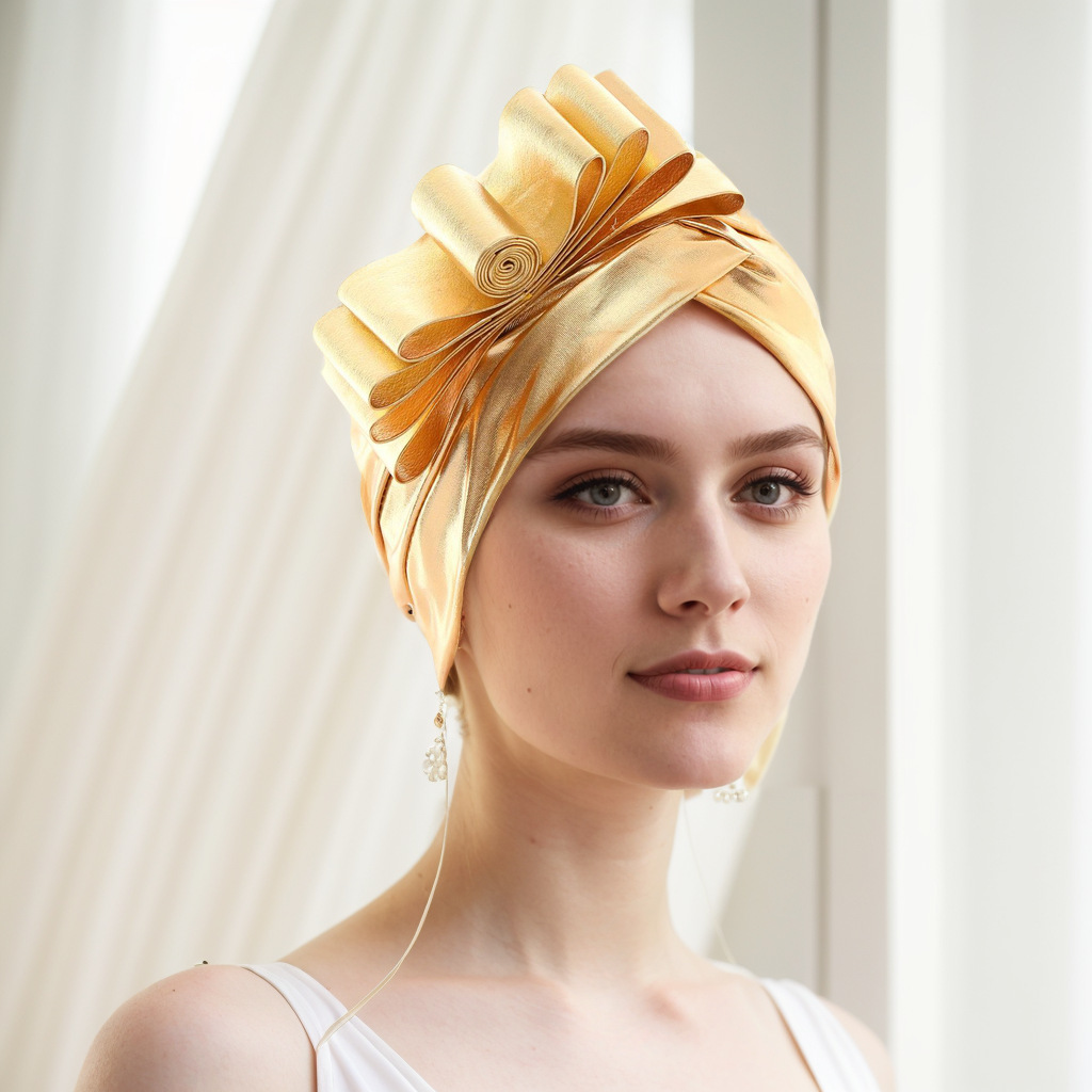 Muslim hat Hot gold cloth ingots watermelon hat Indian hat hat Muslim hat_viptrois.com