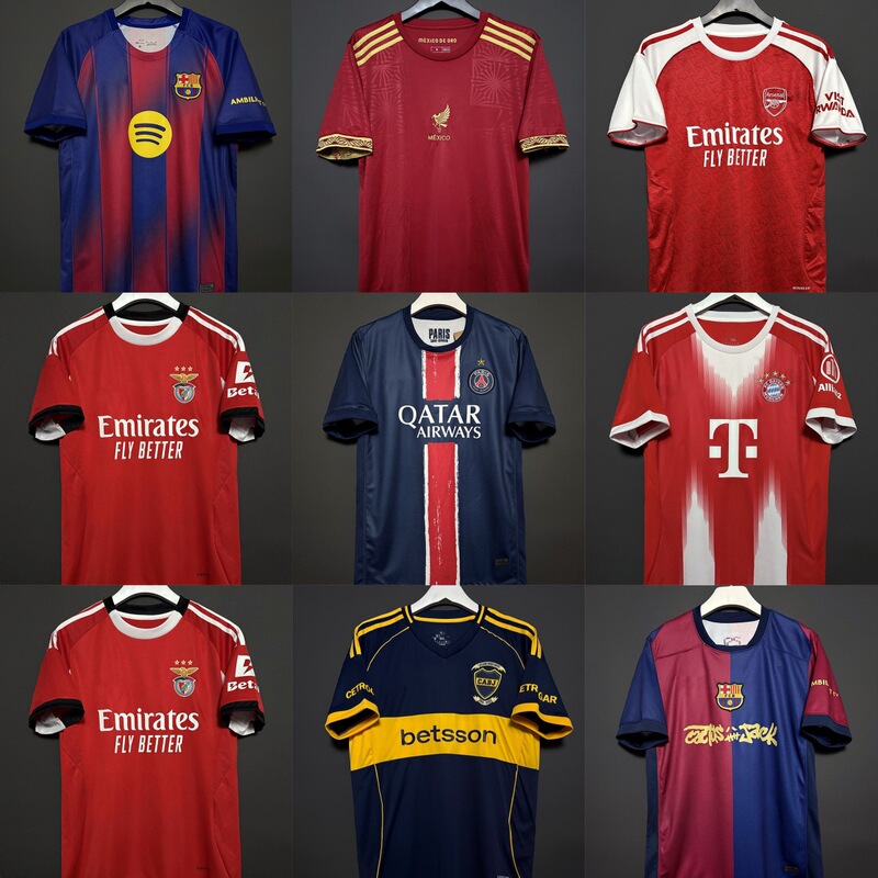 2526 Football Jerseys Arsenal Ajax Juventus Boca Hotspur Bayern Real Madrid Lyon Jerseys