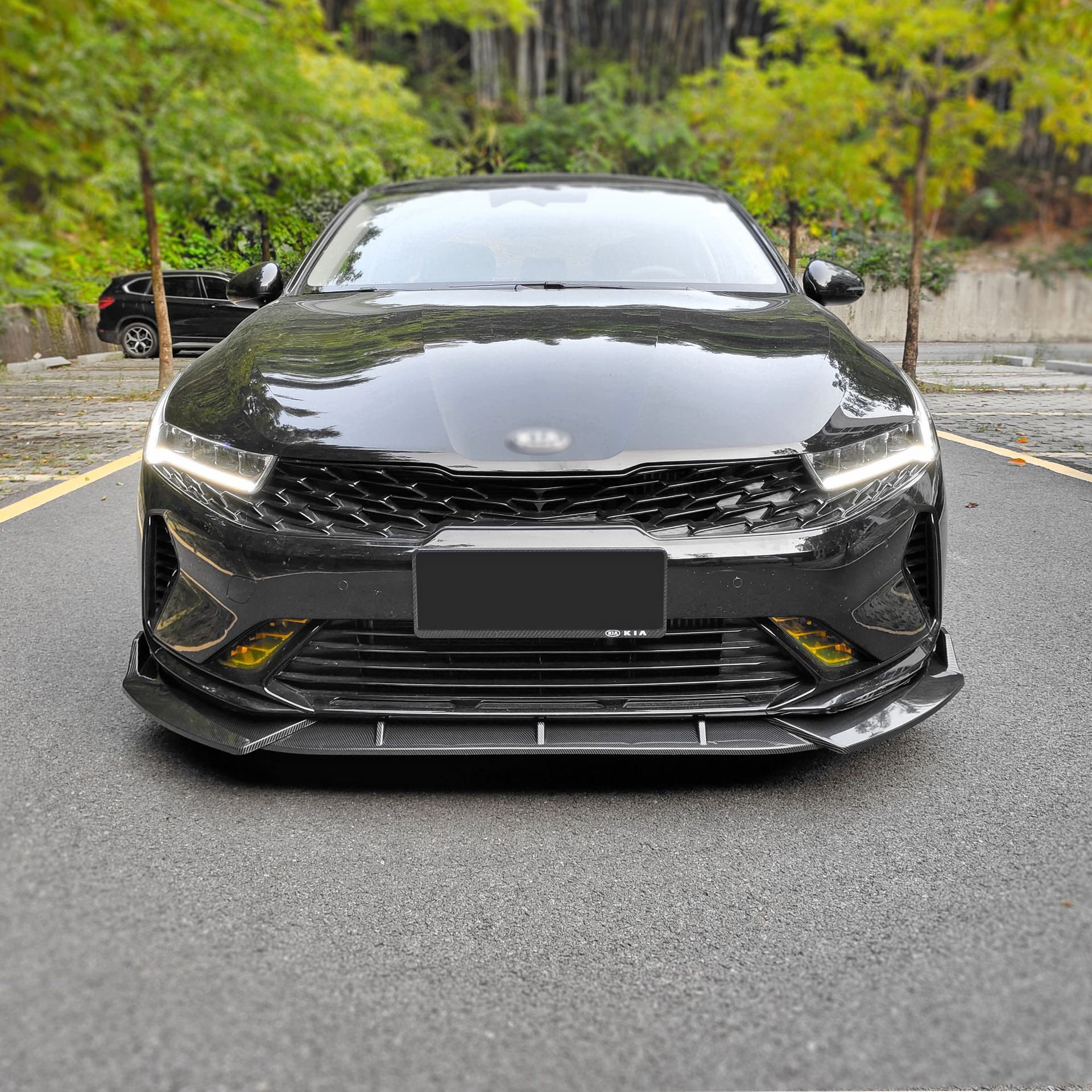 Cross-Border Applicable for 20-25 Kia K5 Kaiku Front Bumper Guard, Front Lip, Front Corner Trim, Small Body Kit, and Sports Package