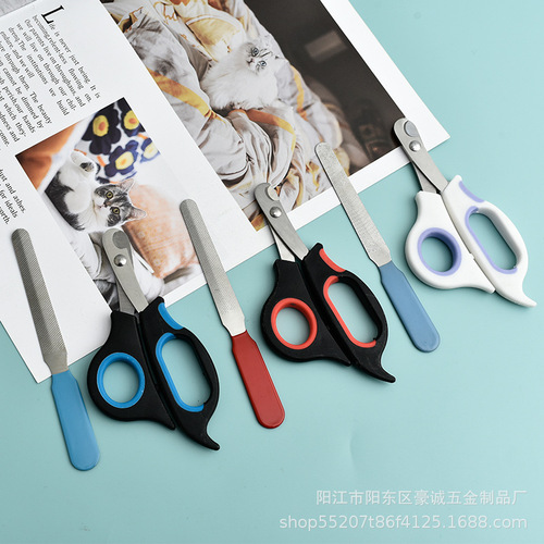 Pet nail clippers Stainless steel pet nail clippers Pet cleaning and beauty manicure tools Pet supplies