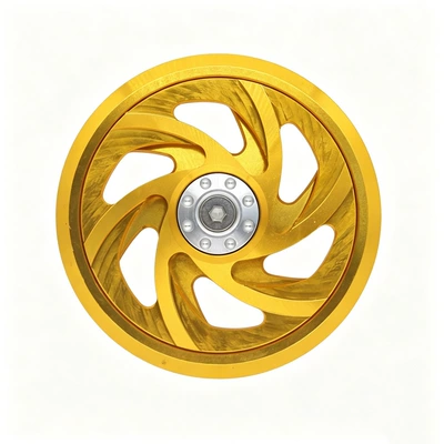 decorative fan cover, universal: Motorcycle Safety Supplies - golden